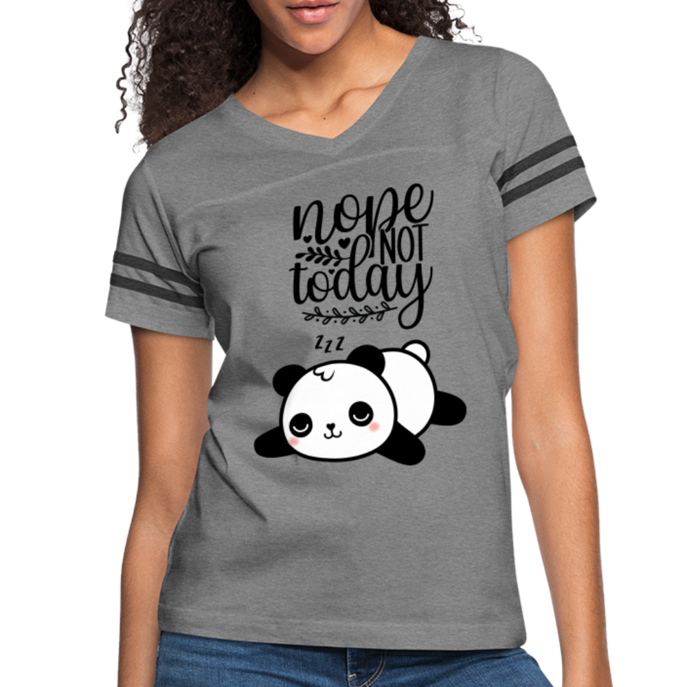 Nope Not Today - Sleeping Panda - heather gray/charcoal