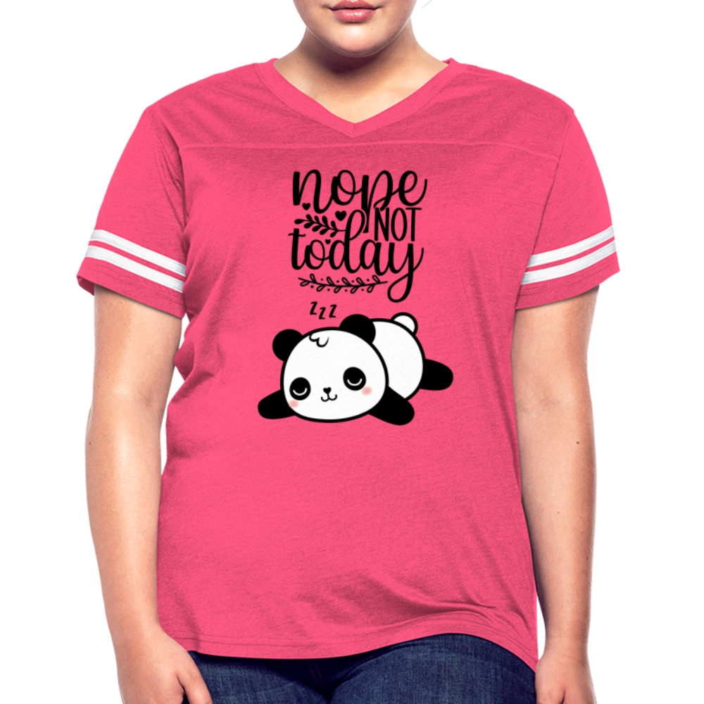 Nope Not Today - Sleeping Panda - vintage pink/white