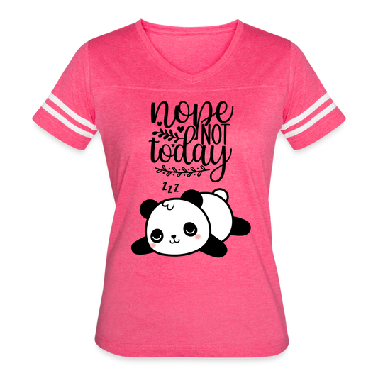 Nope Not Today - Sleeping Panda - vintage pink/white