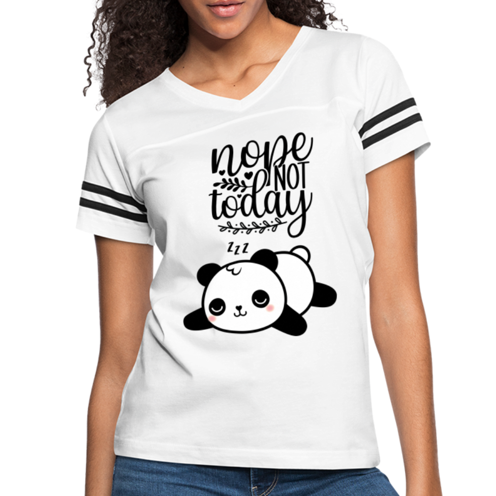 Nope Not Today - Sleeping Panda - white/black